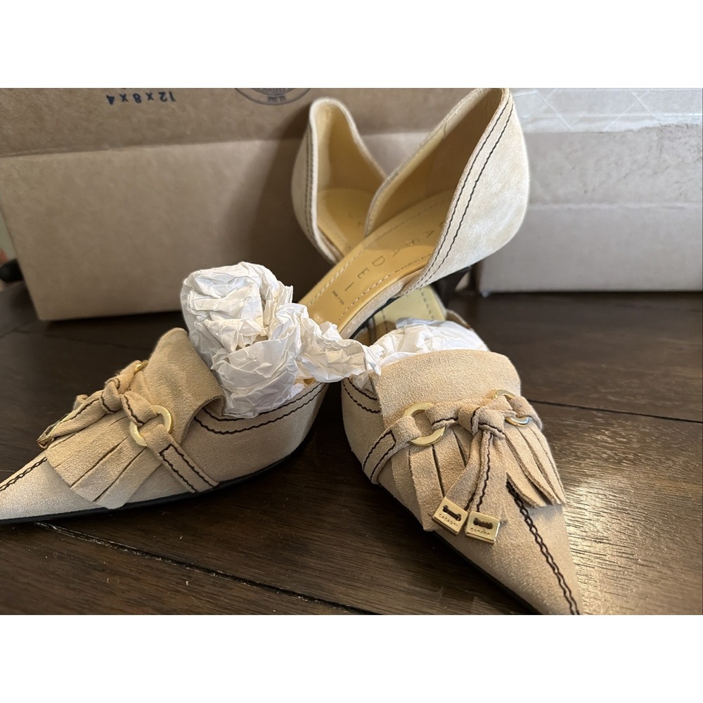 Casadei Leather Tassel Heel size 7.5